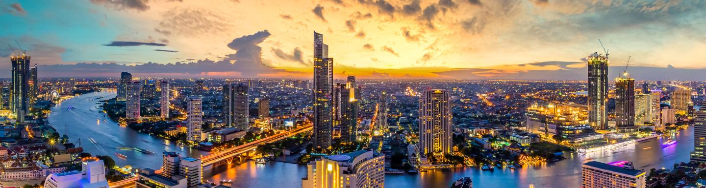 Bangkok city skyline