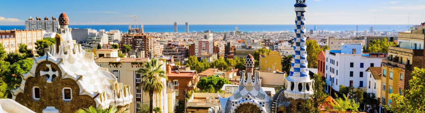 City skyline of Barcelona, Spain